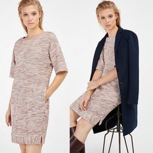 Massimo Dutti Knit Woven Mini Dress
